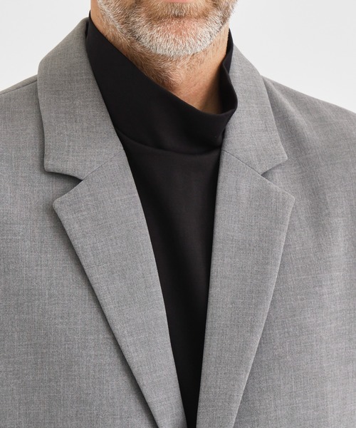 ATTACHMENT(アタッチメント)の「【ATTACHMENT / アタッチメント】 STRETCH DOUBLE CLOTH 2B JACKET/ストレッチダブルクロス2Bジャケット(テーラードジャケット・メンズ・ダークネイビー/ブラック/グレー・1/2)」の10枚目の写真