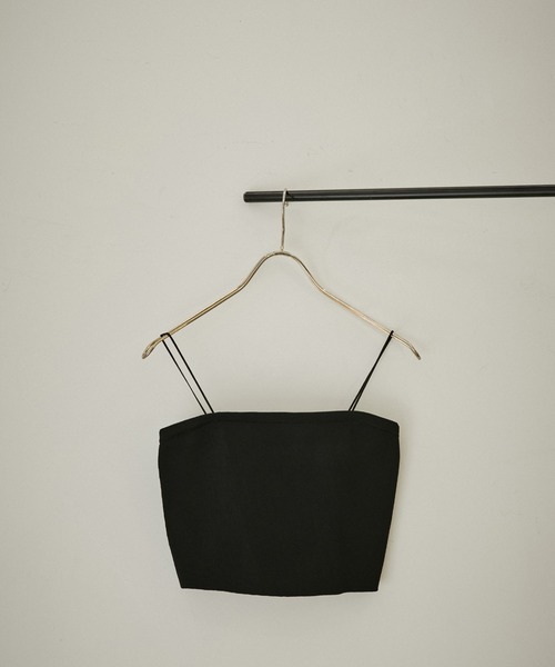 SALON adam et rope'（サロン アダム エ ロペ）の「【雑誌掲載】リブニットビスチェ【セットアップ対応・洗える】（チューブトップ・レディース・ブラック/ライトグレー/キャメル・FREE）」の17枚目の写真