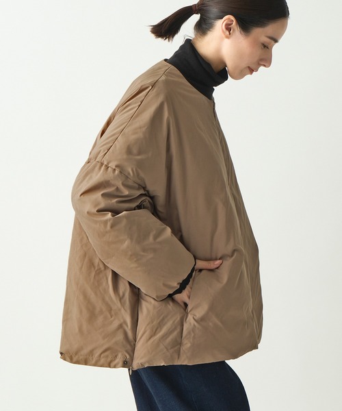 miffew（ミフュー）の「「miffew / ミフュー 」NO COLLAR OVER DOWN JACKET（ダウンジャケット/コート・レディース・ブラック/ベージュ/ブルー/アイボリー/ブラウン/グレイッシュベージュ・2/4/3/1）」の14枚目の写真