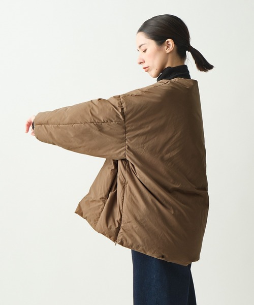 miffew（ミフュー）の「「miffew / ミフュー 」NO COLLAR OVER DOWN JACKET（ダウンジャケット/コート・レディース・ブラック/ベージュ/ブルー/アイボリー/ブラウン/グレイッシュベージュ・2/4/3/1）」の15枚目の写真