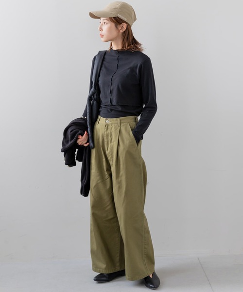 フェリシモMama（フェリシモママ）の「Ｍｏｒｅｄｄｅ　心地いい素材の２－ＷＡＹ授乳トップス（マタニティウェア/グッズ・レディース・ホワイト/ブラック・MEDIUM/LARGE/X-LARGE）」の4枚目の写真