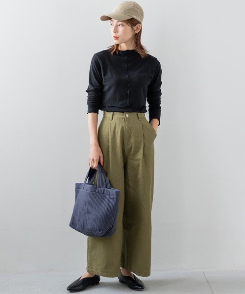 フェリシモMama（フェリシモママ）の「Ｍｏｒｅｄｄｅ　心地いい素材の２－ＷＡＹ授乳トップス（マタニティウェア/グッズ・レディース・ホワイト/ブラック・MEDIUM/LARGE/X-LARGE）」の9枚目の写真