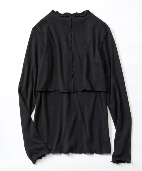 フェリシモMama（フェリシモママ）の「Ｍｏｒｅｄｄｅ　心地いい素材の２－ＷＡＹ授乳トップス（マタニティウェア/グッズ・レディース・ホワイト/ブラック・MEDIUM/LARGE/X-LARGE）」の20枚目の写真