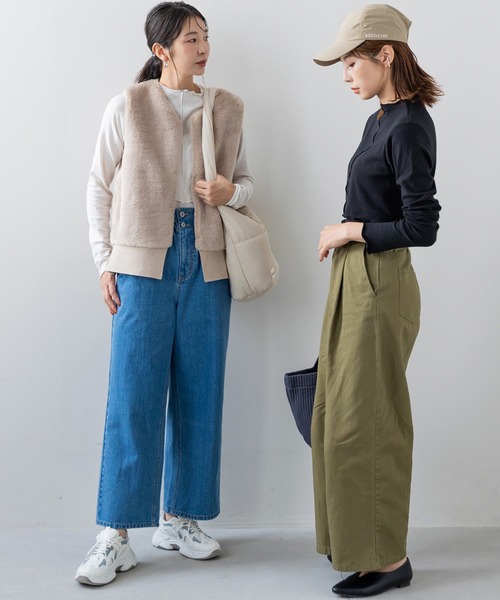 フェリシモMama（フェリシモママ）の「Ｍｏｒｅｄｄｅ　心地いい素材の２－ＷＡＹ授乳トップス（マタニティウェア/グッズ・レディース・ホワイト/ブラック・MEDIUM/LARGE/X-LARGE）」の15枚目の写真