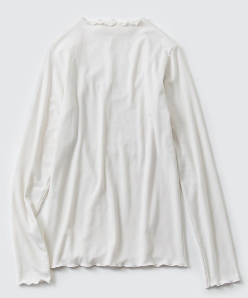 フェリシモMama（フェリシモママ）の「Ｍｏｒｅｄｄｅ　心地いい素材の２－ＷＡＹ授乳トップス（マタニティウェア/グッズ・レディース・ホワイト/ブラック・MEDIUM/LARGE/X-LARGE）」の19枚目の写真