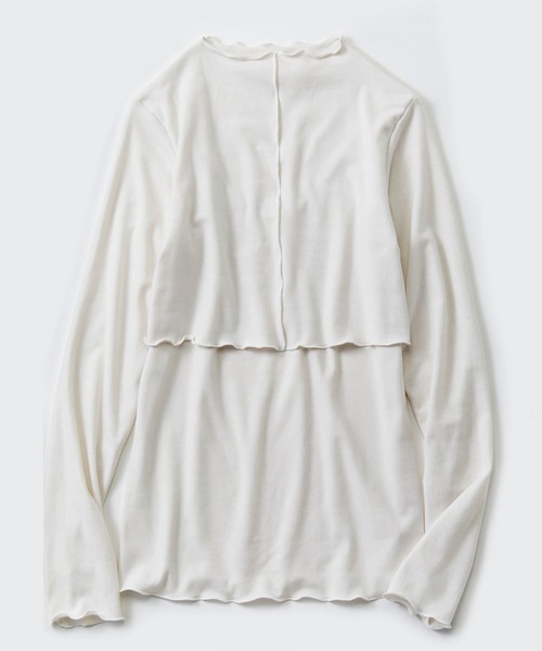 フェリシモMama（フェリシモママ）の「Ｍｏｒｅｄｄｅ　心地いい素材の２－ＷＡＹ授乳トップス（マタニティウェア/グッズ・レディース・ホワイト/ブラック・MEDIUM/LARGE/X-LARGE）」の18枚目の写真