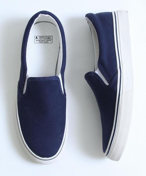 coen(コーエン)の「キャンバススリッポン(スリッポン・メンズ・ホワイト/ネイビー/マスタード・MEDIUM/SMALL/LARGE)」の12枚目の写真