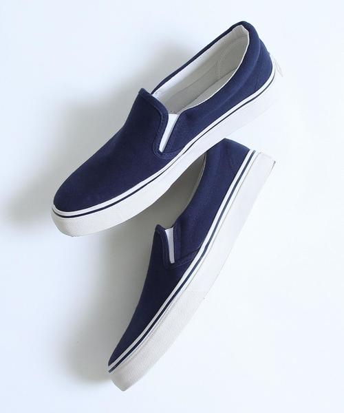 coen(コーエン)の「キャンバススリッポン(スリッポン・メンズ・ホワイト/ネイビー/マスタード・MEDIUM/SMALL/LARGE)」の15枚目の写真