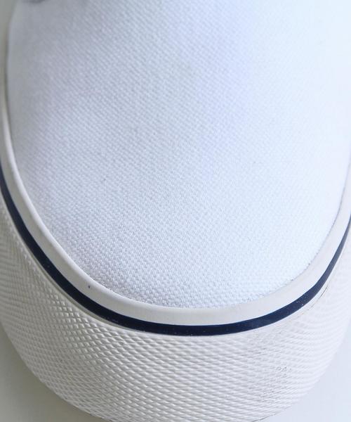 coen(コーエン)の「キャンバススリッポン(スリッポン・メンズ・ホワイト/ネイビー/マスタード・MEDIUM/SMALL/LARGE)」の6枚目の写真