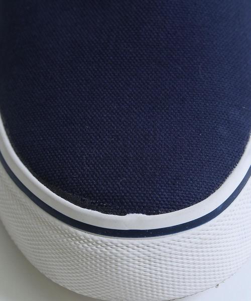 coen(コーエン)の「キャンバススリッポン(スリッポン・メンズ・ホワイト/ネイビー/マスタード・MEDIUM/SMALL/LARGE)」の7枚目の写真