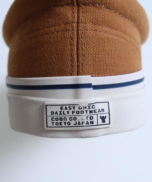 coen(コーエン)の「キャンバススリッポン(スリッポン・メンズ・ホワイト/ネイビー/マスタード・MEDIUM/SMALL/LARGE)」の8枚目の写真