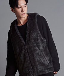 NO ID.（ノーアイディ）の「【NO ID.】Fake Fur Vest / フェイク ファー ベスト（ベスト）」