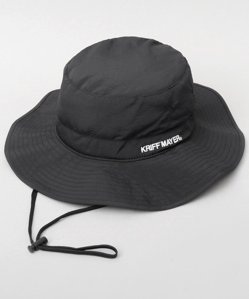 KRIFF MAYER（クリフメイヤー）の「タフタナイロン 裏ボア イヤーフラップ付き アドベンチャーハット（ハット・メンズ・ブラック・FREE）」の2枚目の写真