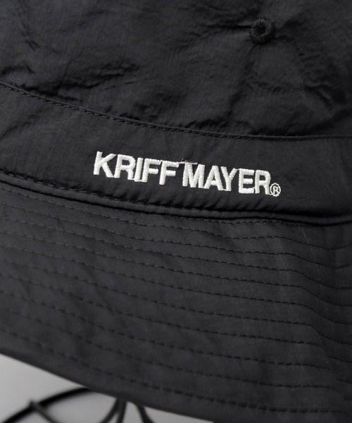 KRIFF MAYER（クリフメイヤー）の「タフタナイロン 裏ボア イヤーフラップ付き アドベンチャーハット（ハット・メンズ・ブラック・FREE）」の6枚目の写真