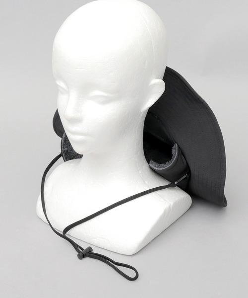 KRIFF MAYER（クリフメイヤー）の「タフタナイロン 裏ボア イヤーフラップ付き アドベンチャーハット（ハット・メンズ・ブラック・FREE）」の14枚目の写真