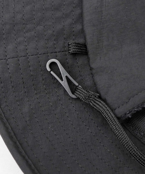 KRIFF MAYER（クリフメイヤー）の「タフタナイロン 裏ボア イヤーフラップ付き アドベンチャーハット（ハット・メンズ・ブラック・FREE）」の15枚目の写真