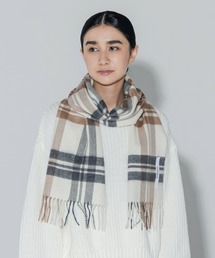 メンズのマフラー（ベージュ系・チェック柄）ファッション通販 - ZOZOTOWN