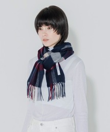 cumaco（クマコ）の「【cumaco】カシミヤ ウール マフラー 無地/チェック レディース 女性 カシミヤ混 カシミア カシミヤマフラー カシミアマフラー 単色 チェック柄 ブランド（マフラー）」