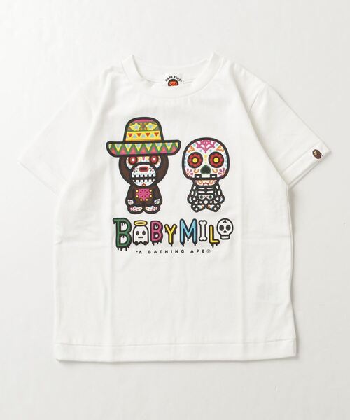 アベイシングエイプ tシャツ BABY MILO ホワイト BABY MILO ONE POINT TEE（Tシャツ/カットソー）｜A BATHING APE