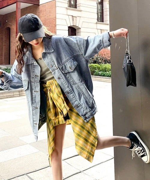 Miniministore(ミニミニストア)の「デニムジャケット レディース バックロゴ(デニムジャケット・レディース・サックスブルー・M/L/XL)」の5枚目の写真