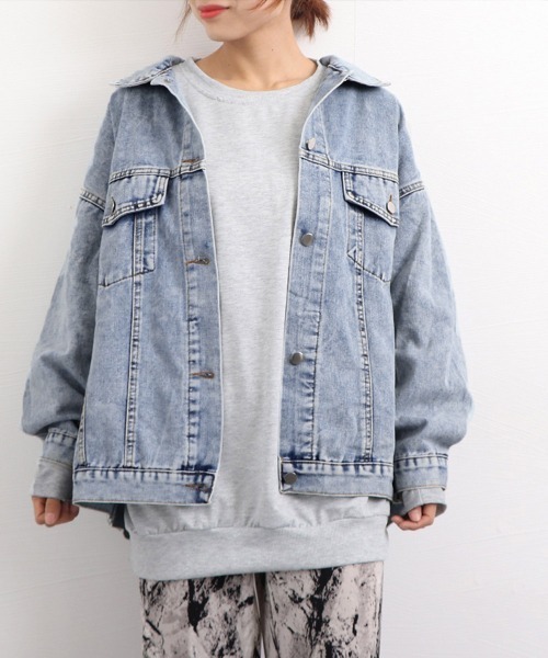 Miniministore(ミニミニストア)の「デニムジャケット レディース バックロゴ(デニムジャケット・レディース・サックスブルー・M/L/XL)」の13枚目の写真
