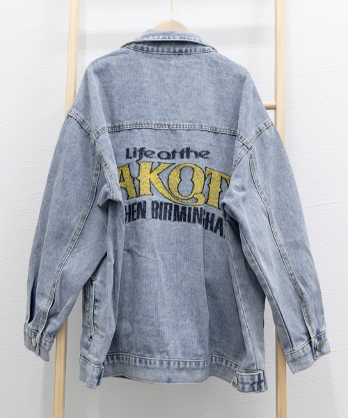 Miniministore(ミニミニストア)の「デニムジャケット レディース バックロゴ(デニムジャケット・レディース・サックスブルー・M/L/XL)」の16枚目の写真