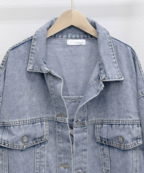 Miniministore(ミニミニストア)の「デニムジャケット レディース バックロゴ(デニムジャケット・レディース・サックスブルー・M/L/XL)」の17枚目の写真