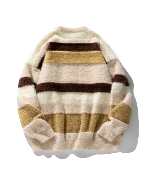 aimoha(アイモハ)の「aimoha outdoor コントラストボーダーファーセーター(ニット/セーター・レディース・チョコ/ベージュ・LARGE/MEDIUM/X-LARGE)」の21枚目の写真