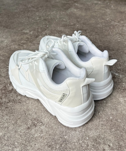CPCM（シーピーシーエム）の「ダットスニーカー（スニーカー・レディース・アイボリー/ピンク・S/M/L）」の5枚目の写真