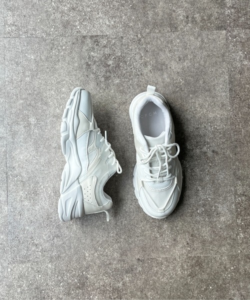 CPCM（シーピーシーエム）の「ダットスニーカー（スニーカー・レディース・アイボリー/ピンク・S/M/L）」の6枚目の写真