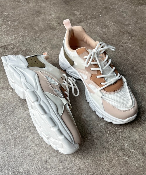 CPCM（シーピーシーエム）の「ダットスニーカー（スニーカー・レディース・アイボリー/ピンク・S/M/L）」の8枚目の写真