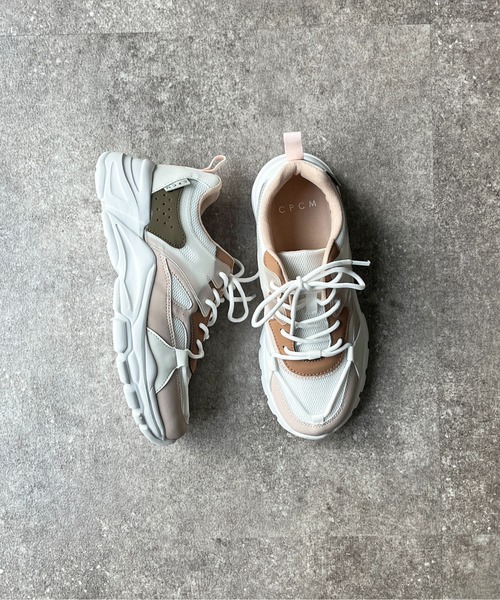 CPCM（シーピーシーエム）の「ダットスニーカー（スニーカー・レディース・アイボリー/ピンク・S/M/L）」の9枚目の写真