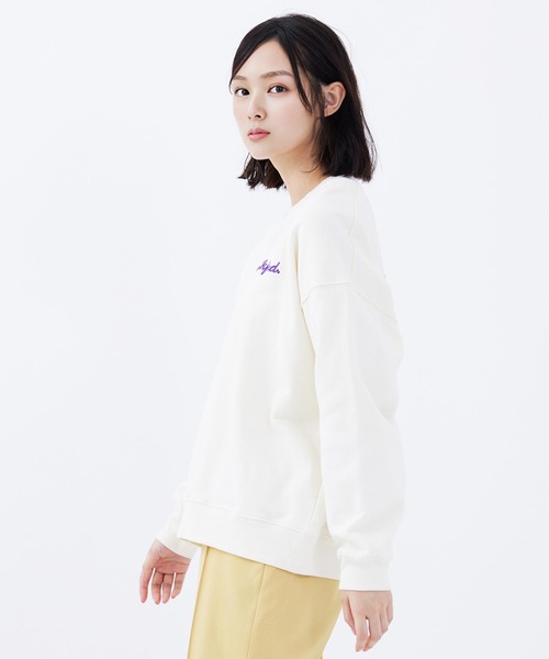 MILKFED.(ミルクフェド)の「CIRCLE HEART SWEAT TOP(スウェット・レディース・ブラック/ライトピンク/オフホワイト・L/M)」の19枚目の写真