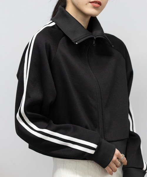 pumpkin port(パンプキンポート)の「裏起毛 W-ZIP 短丈 ジャージ(Tシャツ/カットソー・レディース・ホワイト/ブラック/グレー・M)」の11枚目の写真