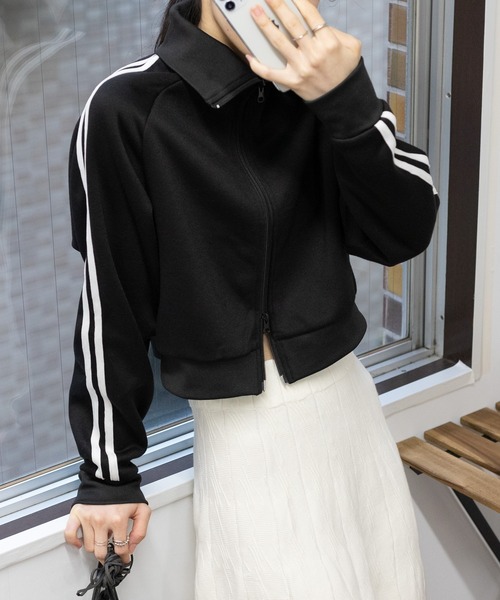 pumpkin port(パンプキンポート)の「裏起毛 W-ZIP 短丈 ジャージ(Tシャツ/カットソー・レディース・ホワイト/ブラック/グレー・M)」の15枚目の写真