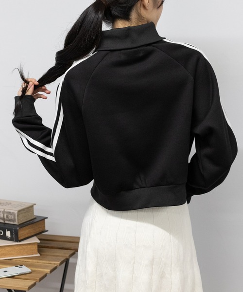 pumpkin port(パンプキンポート)の「裏起毛 W-ZIP 短丈 ジャージ(Tシャツ/カットソー・レディース・ホワイト/ブラック/グレー・M)」の16枚目の写真