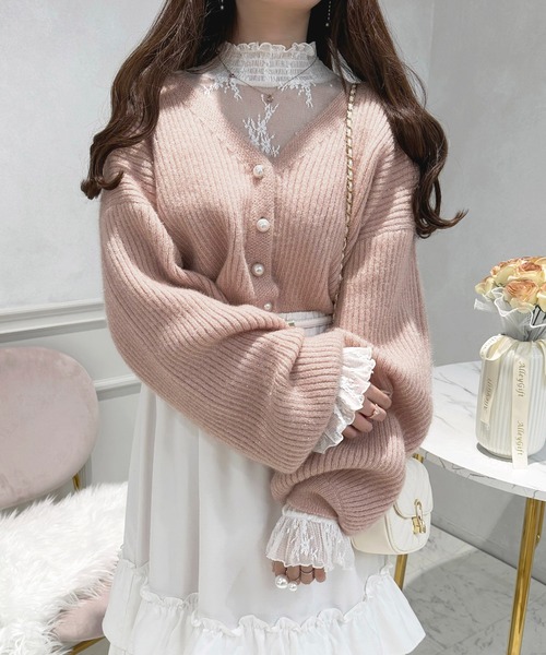 apres jour(アプレジュール)の「タンポポヤーンカーディガン【ZOZOTOWN限定アイテム】(カーディガン/ボレロ・レディース・ピンクベージュ/オフホワイト/ブルー・X-LARGE/フリー)」の21枚目の写真