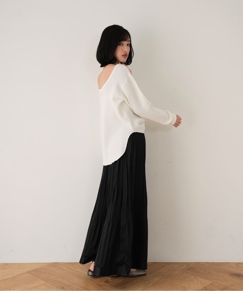 Cla STEllaR（クラステラ）の「プリーツ スカート ロング フレア（スカート・レディース・ブラック・S/M）」の4枚目の写真