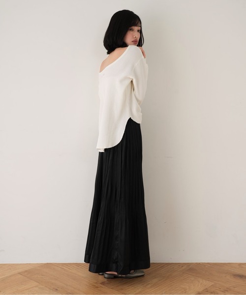Cla STEllaR（クラステラ）の「プリーツ スカート ロング フレア（スカート・レディース・ブラック・S/M）」の6枚目の写真