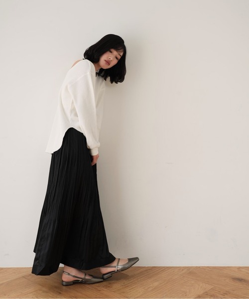Cla STEllaR（クラステラ）の「プリーツ スカート ロング フレア（スカート・レディース・ブラック・S/M）」の7枚目の写真