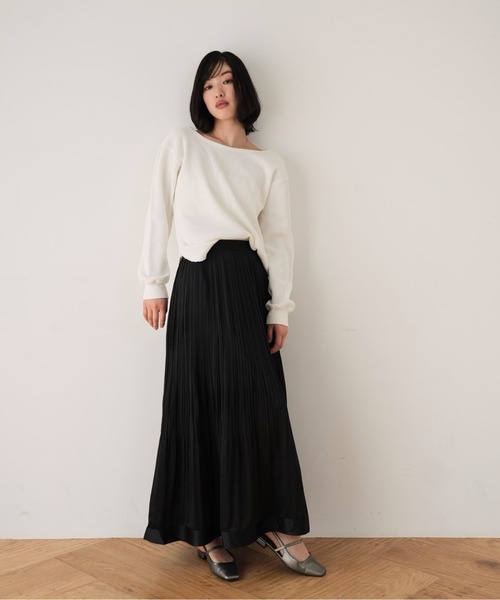Cla STEllaR（クラステラ）の「プリーツ スカート ロング フレア（スカート・レディース・ブラック・S/M）」の8枚目の写真