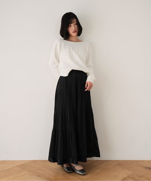 Cla STEllaR（クラステラ）の「プリーツ スカート ロング フレア（スカート・レディース・ブラック・S/M）」の11枚目の写真