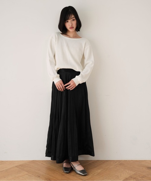 Cla STEllaR（クラステラ）の「プリーツ スカート ロング フレア（スカート・レディース・ブラック・S/M）」の12枚目の写真