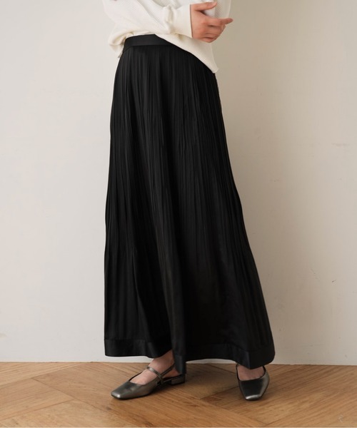 Cla STEllaR（クラステラ）の「プリーツ スカート ロング フレア（スカート・レディース・ブラック・S/M）」の15枚目の写真