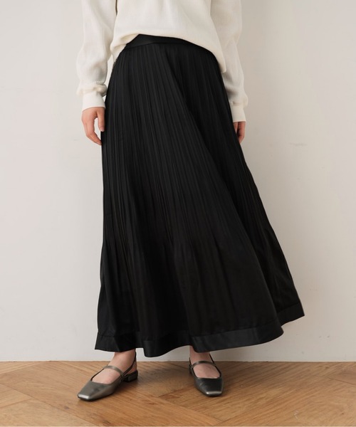 Cla STEllaR（クラステラ）の「プリーツ スカート ロング フレア（スカート・レディース・ブラック・S/M）」の16枚目の写真
