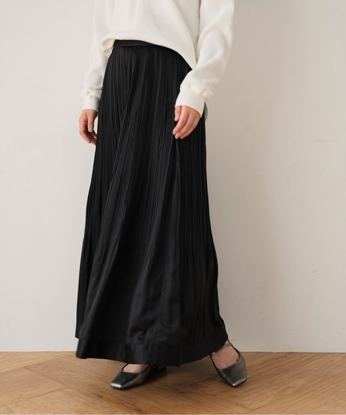 Cla STEllaR（クラステラ）の「プリーツ スカート ロング フレア（スカート・レディース・ブラック・S/M）」の17枚目の写真