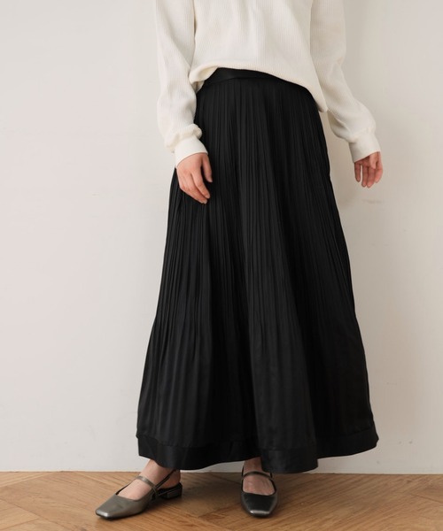 Cla STEllaR（クラステラ）の「プリーツ スカート ロング フレア（スカート・レディース・ブラック・S/M）」の18枚目の写真