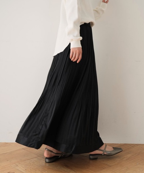 Cla STEllaR（クラステラ）の「プリーツ スカート ロング フレア（スカート・レディース・ブラック・S/M）」の21枚目の写真