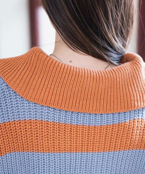 WEGO(ウィゴー)の「WEGO/ハーフジップショートニットプルオーバー(ニット/セーター・レディース・ブラック系その他5/その他2/その他1・FREE)」の10枚目の写真