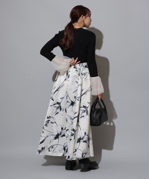 Mystrada（マイストラーダ）の「チュールスリーブニット（ニット  